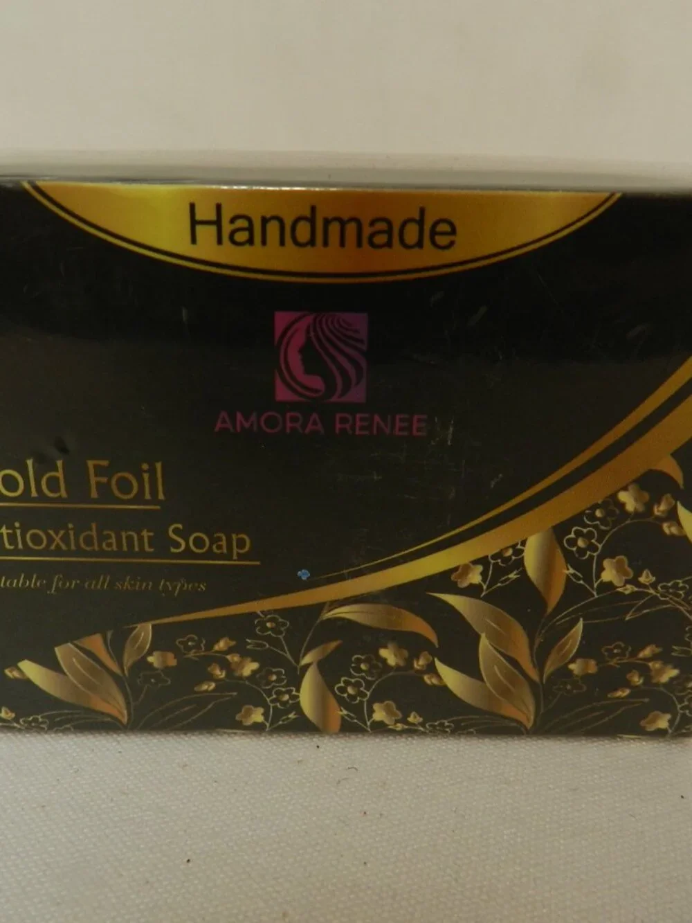 Amora Renee Gold Foil Bar Soap handmade 24k gold skincare bar Antioxidant NEW